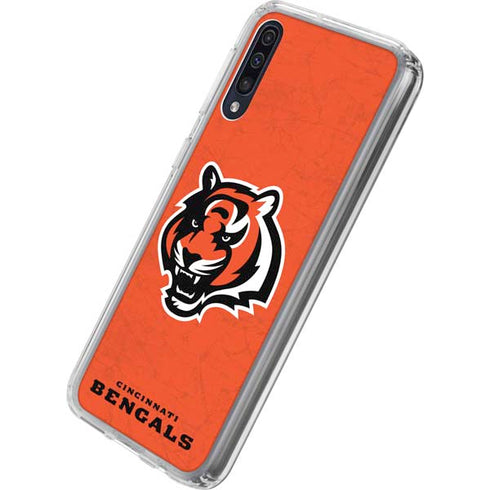 NFL Cincinnati Bengals - Alternate Distressed Galaxy A50 Clear Case